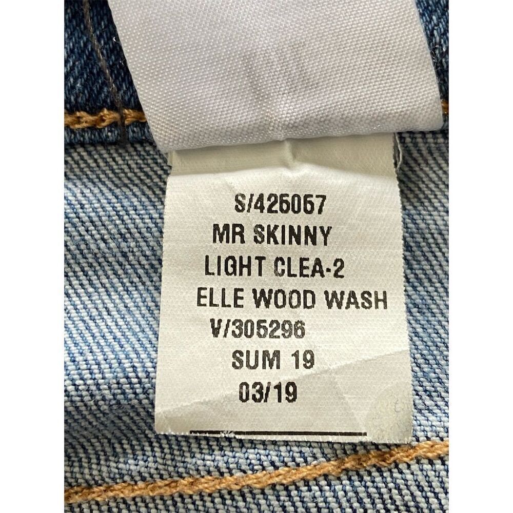 Banana Republic Mid Rise Skinny Jeans Blue Size 26 - Picture 4 of 13